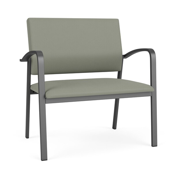 Lesro Newport Bariatric Chair Metal Frame, Charcoal, OH Eucalyptus Upholstery NP1401 - main